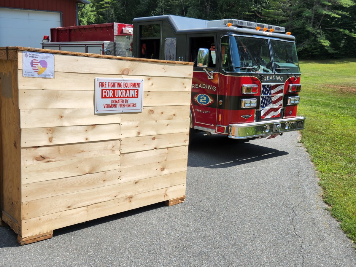 Firefighting gear arrives in Ukraine