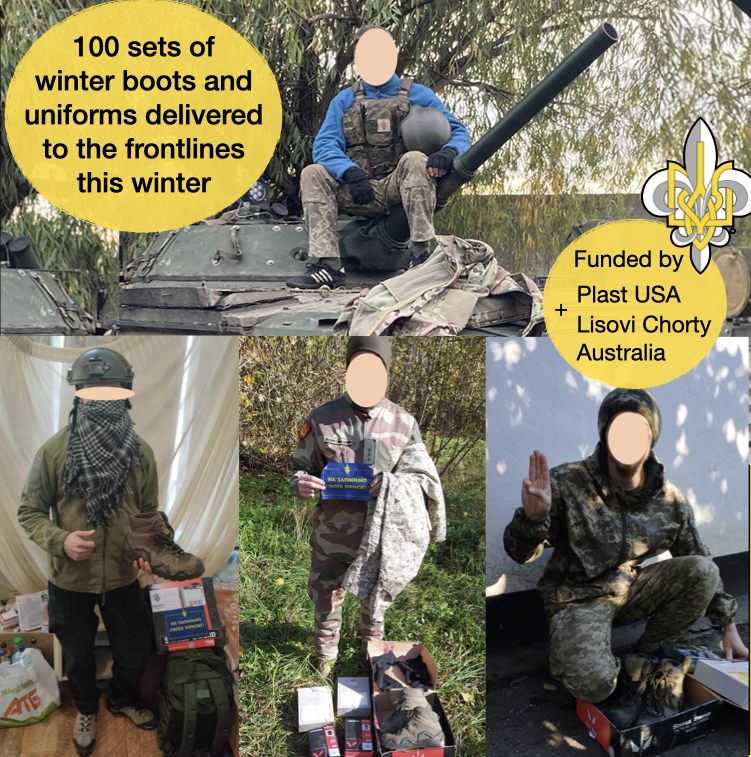 Frontline scouts send thanks for winter uniforms