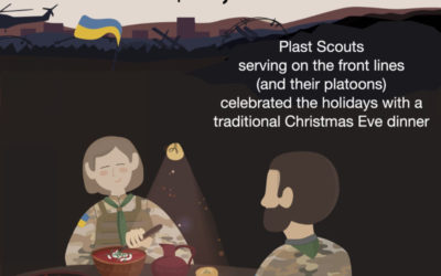 Plast USA and Plast Ukraine bring Christmas to frontline scouts