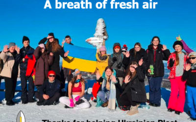 Thank you received from Plast Ukraine for winter camps (in English)