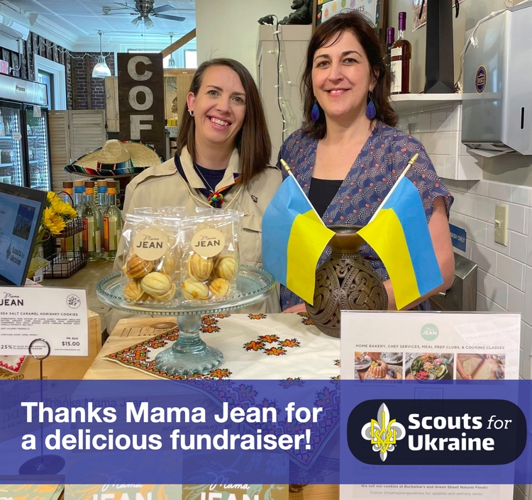 Mama Jean supports Ukraine with cookies