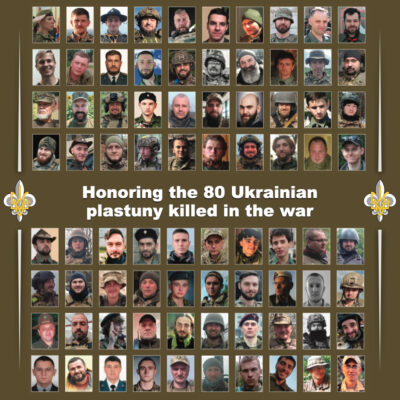 Honoring the fallen: 80 plastuny killed in war